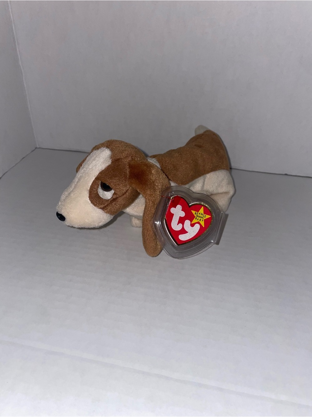 Ty Brown and Cream Plush Dachshund Dog Toy